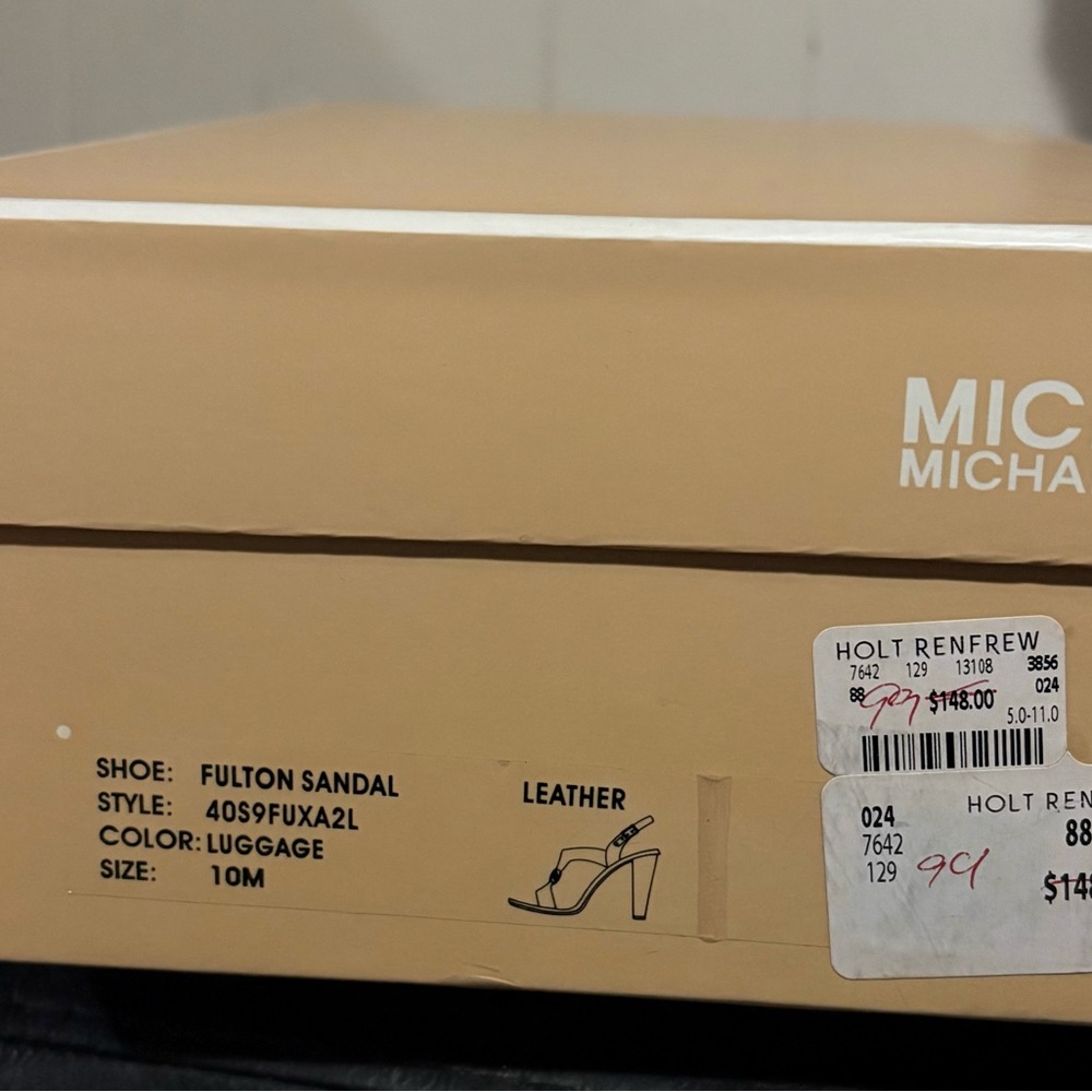 Michael Kors Fulton leather sandal 10 m - Picture 6 of 6